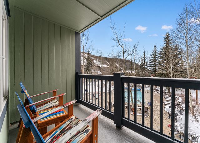 Private balcony with outdoor seating