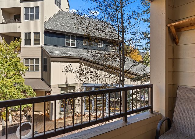 Private balcony with outdoor seating
