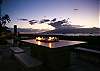 Sunset near pool