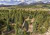 Drone View of Riverside 165 with Mountains