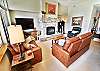 Living Room with Flatscreen, Gas Fireplace