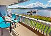 Deck with Lake and Mountain Views