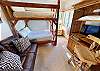 Queen Bunk, Loveseat, Flatscreen in Den
