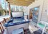 Private Hot Tub with Entry to 3rd Bedroom