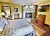 Primary Bedroom King, Fireplace, Flatscreen