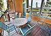 Deck has Seating for 8, 2 Tables