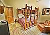 Lower Level 4th Bedroom with Queen Bunkbed, Flatscreen