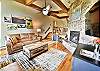 Spacious Living Area with Flatscreen, Fireplace