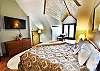 3rd Bedroom - Top Floor Suite with King, Flatscreen, Desk, Deck