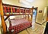 Lower Level 4th Bedroom with Queen Bunkbed, Flatscreen