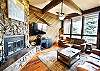 Spacious Living Room with Fireplace, Flatscreen, Big Windows