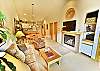 Living Room with Gas Fireplace and Flatscreen