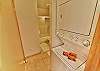 Guest Bath has Washer/Dryer