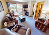 Living Area with Flatscreen, Gas Fireplace