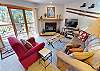 Living Area with Gas Fireplace, Flatscreen