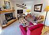 Living Room with Gas Fireplace, Flatscreen, Queen Sofabed