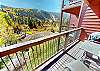 Deck with View of Slopes, River Path. Grill was removed.