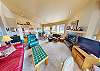 Living Room with Flatscreen, Gas Fireplace