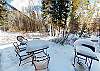 Winter Patio. Grill has been removed.