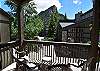 Large South Facing Covered Deck with Mountain View