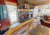 Living Room with Flatscreen, Wood Fireplace