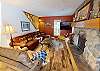 Living Room with Flatscreen, Fireplace