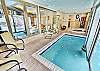 Indoor Pool Entry and Hot Tub