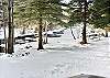Ten Mile Creek in Winter from Deck