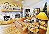 Living Room with Fireplace, Flatscreen