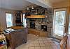 Living Area with Wood Fireplace