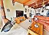 Living Room with Wood Fireplace