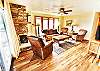 Living Room with Leather Furniture