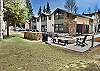 Outdoor Gathering Space with 2 Gas Grills, Firepit