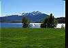 Mountain and Lake View From the Patio