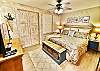 Bedroom with Shutters, Barn Doors Closed