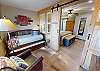 2 Twin Trundle with Barn Door, Shutter Wall for Seclusion