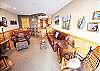 Living Area with Leather Furniture