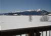 Winter Deck View of Mountains