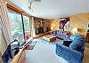Living Area with Wood Fireplace, Flatscreen