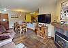 Living Area with Gas Fireplace, Flatscreen