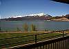 Deck View with Snowcapped Peaks