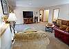 Lower Level Living Area with Flatscreen