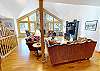 Spacious Main Living Area with Gas Fireplace, Flatscreen