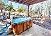 Large Hot Tub on Lower Patio with Views