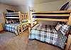 5th Bedroom  on Main Floor with 2 Double Twin Bunks
