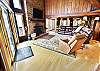 Living Area with Flatscreen, Wood Fireplace