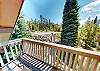 View from Upstairs Deck Overlooking Parking