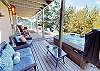 Lower Deck/Patio with Hot Tub