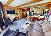 Living Area with Wood Fireplace, Flatscreen