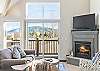 Living Area with Extra Windows and Light, Gas Fireplace, Flatscreen